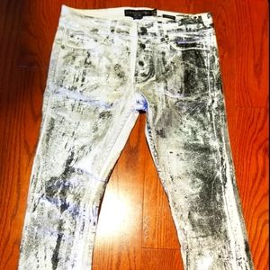 Chrome Paint Skinny Jeans